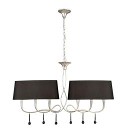 Paola Silver-Black Ceiling Lights Mantra Linear Fittings Paola Silver-Black Ceiling Lights Mantra Linear Fittings